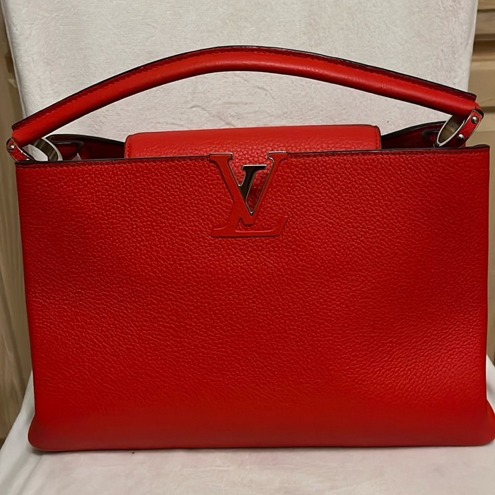 Prelove very good condition LV cappuccine leather handbag